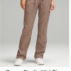 Lululemon Dance Studio Mid Rise Pant, Regular Length, Taupetastic, Size 6
